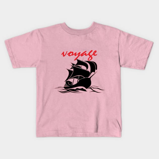 Voyage Kids T-Shirt by Megoo Store